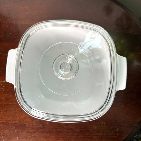 Vintage CorningWare 3L A-3-B Casserole Dish w/ Lid - Peach Floral Retro Kitchen - Picture 6 of 9